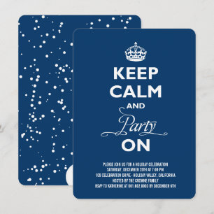 Invitation Restez Calme Et Fête Le Soir Du Nouvel An De Vacan