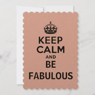 Invitation Restez calme et soyez fabuleux