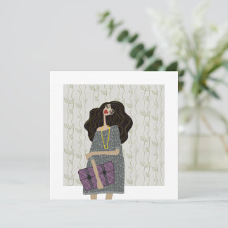 Invitation Retour à l'école Mode fashionista Illustration