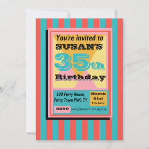 Invitation Retour au thème 1990 des années 90