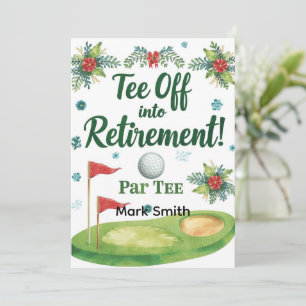 Invitation RETRAITE DE GOLF Aîné de ParTee pour golfeur