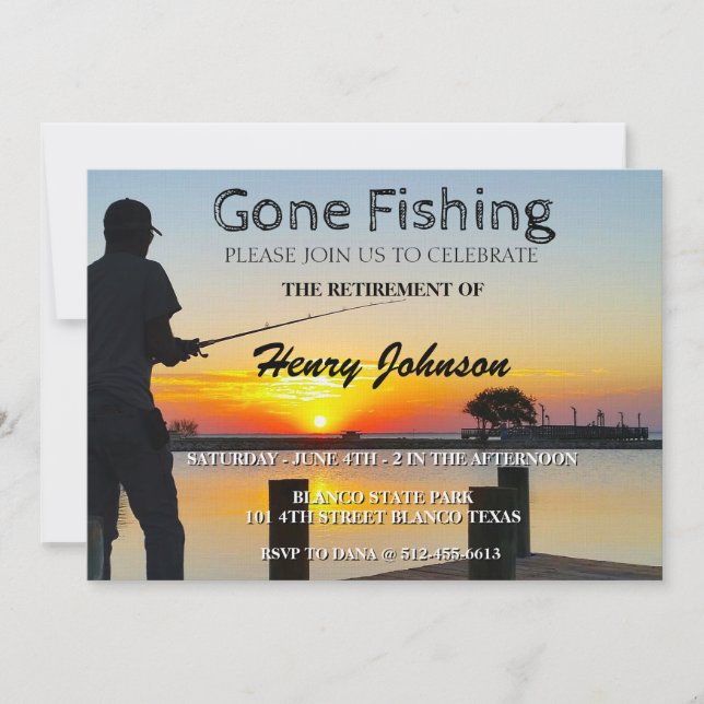 Invitation Retraite de pêche terminée (Devant)