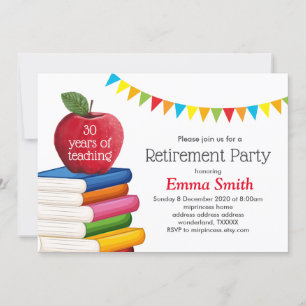 Invitation retraite d'enseignant, Apple, retraite d'enseignan
