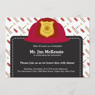 Invitation Retraite des pompiers