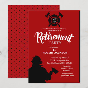 Invitation Retraite du pompier/retraite du chef des pompiers