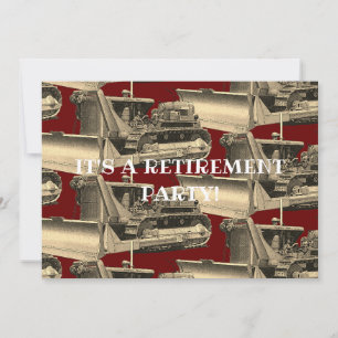 INVITATION RETRAITE D'UN INGÉNIEUR D'EXPLOITATION DE BULLDOZE