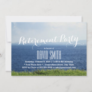 Invitation Retraite Summer Blue Sea Beach