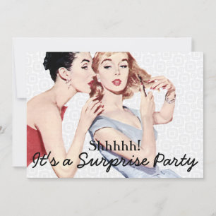 Invitation Retro 1950 Surprise Birthday Party