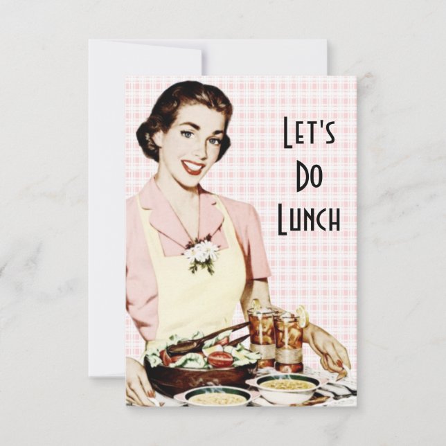 Invitation Retro 1950s Luncheon V2 (Devant)