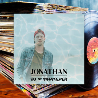 Invitation Retro 50th Birthday Album Cover 90s Musique