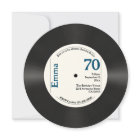 Retro 70e anniversaire Photo Faux Vinyl Record Mus