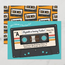 Retro 80's 90's Cassette Musique Anniversaire