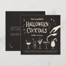 Retro Adulte Halloween Boissons et Cocktails invit