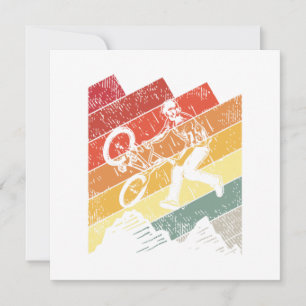 Invitation Retro BMX Bike Freestyle BMX Rider Gift Idea