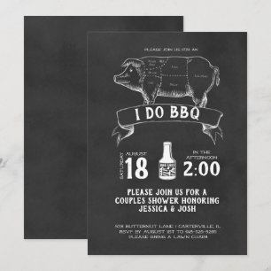 Invitation Retro Butchers - Je fais du BBQ