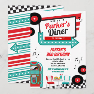 Invitation Retro Diner Party
