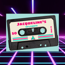 Retro Eighties Music Mix Tape 50e fête d'anniversa
