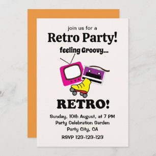 Invitation Retro Feing Super Retro