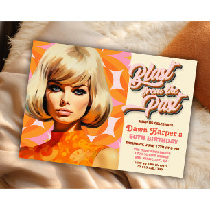 Invitation Rétro Groovy 60s 70s