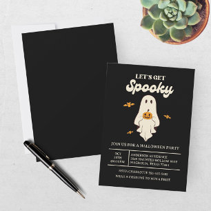 Invitation Retro Halloween : Faisons Peur