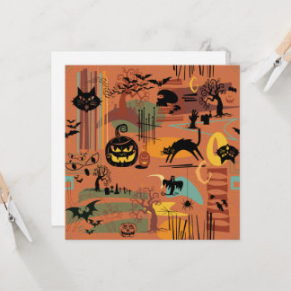 Invitation Rétro Halloween O'Rama
