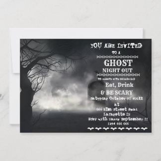 Invitation Retro Halloween pour la fête des adulte