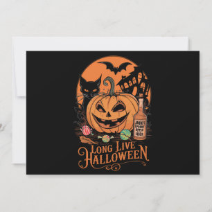Invitation Retro Halloween vive la saison automnale effrayant