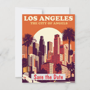 Invitation Rétro Los Angeles Palms