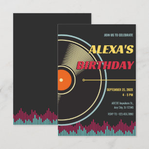 Invitation Retro Music Record vinyle
