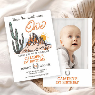Invitation Retro Photo Comment l'Occident a été un 1er annive