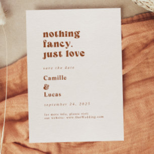 Invitation Rétro Rien Fancy just love save date Invita