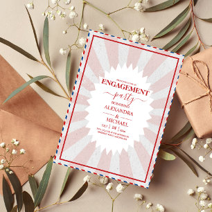 Invitation Retro Super 70's thème Muted Tones Mariage Invi
