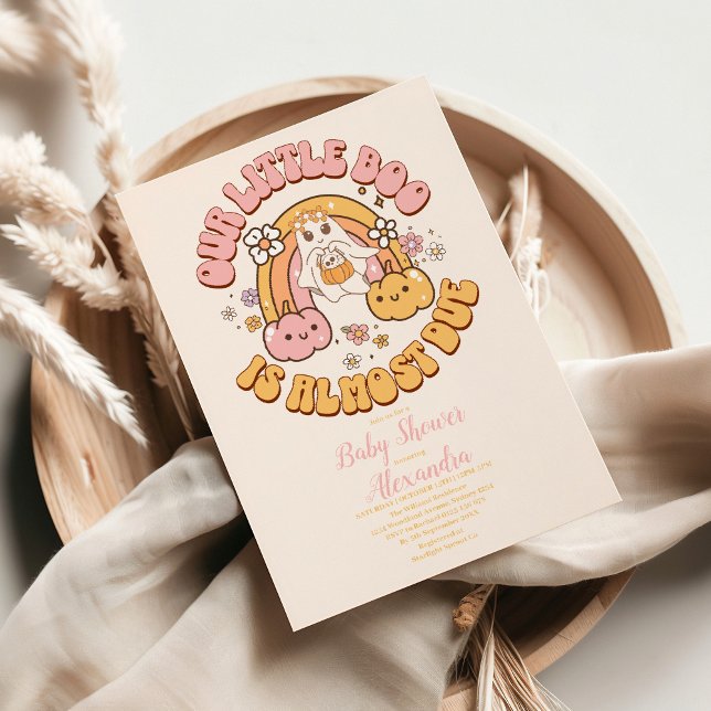 Invitation Retro Super Halloween Little Boo Baby shower (Créateur téléchargé)