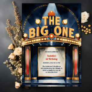 Invitation Retro The Big One Hollywood Theatre 1er anniversai