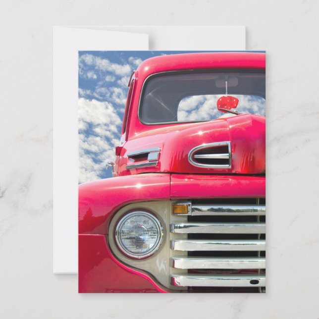 Invitation Retro Truck Retirement Party (Devant)