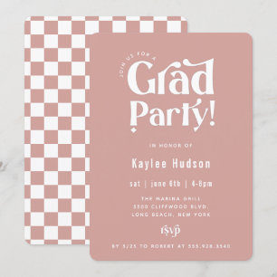 Invitation Retro Type Graduation Party
