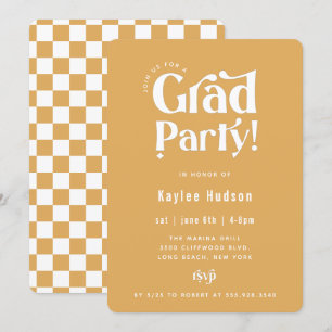 Invitation Retro Type Graduation Party