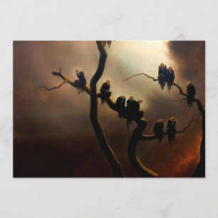 Invitation Rétro vif - Fantômes dans un arbre