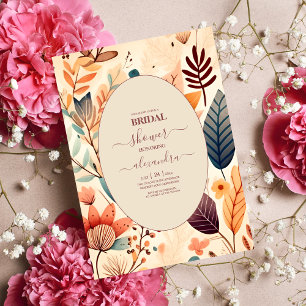 Invitation Rétro Vintage Années Soixante Terracotta Nuptial