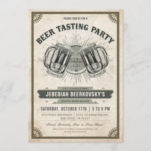 Invitation Rétro vintage de l'invitation   d'échantillon de