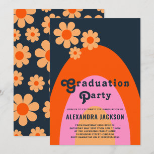 Invitation Retro Vintage Graduate Party