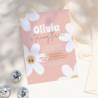 Retro Wild Daisy Boho Super Girl Anniversaire Fête