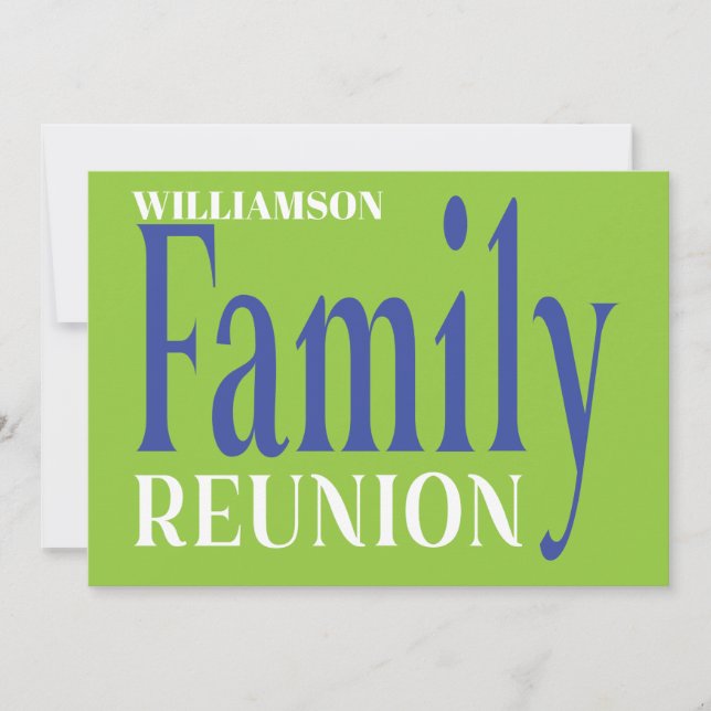 Invitation Retrouvailles familiales Rassemblement audacieux V (Devant)