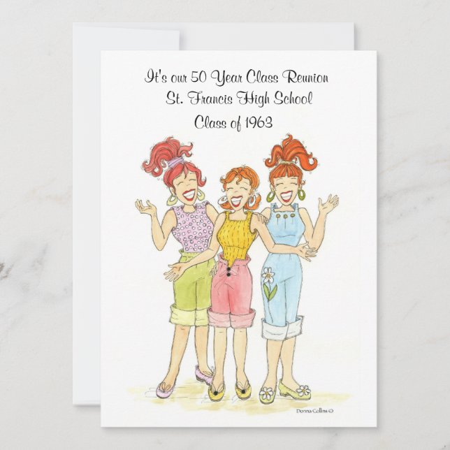 Invitation Réunion de 50 ans (Devant)