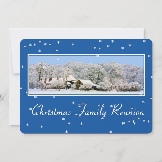 Invitation Réunion de famille de Noël (Devant)