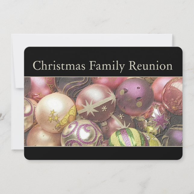 Invitation Réunion de famille de Noël (Devant)