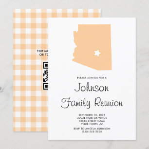 Invitation Réunion de famille Peach Arizona