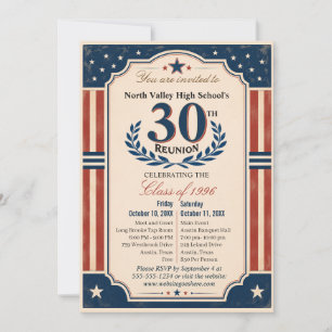 Invitation Réunion de la 30e promotion de lycée Americana Rou