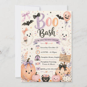 Invitation Réunion effrayante Bash Halloween Cute