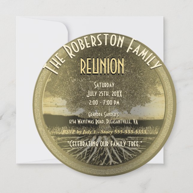 Invitation  Réunion familiale (Devant)